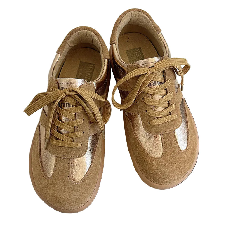 CAREAYMADE Genuine Leather Soft Soled Wide Toe Box