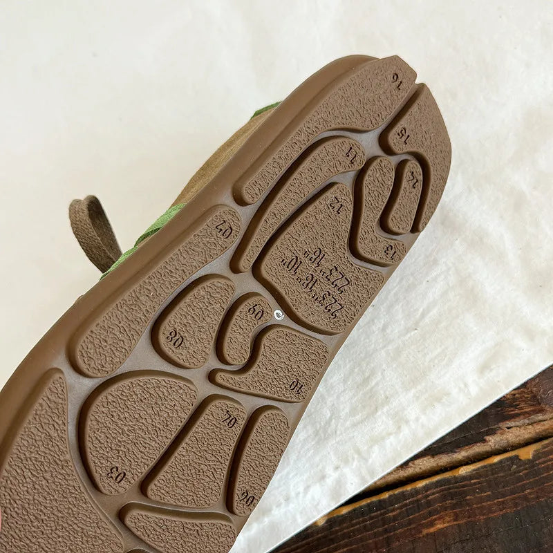 CAREAYMNADE Genuine Leather Soft Soled Wide Toe Box