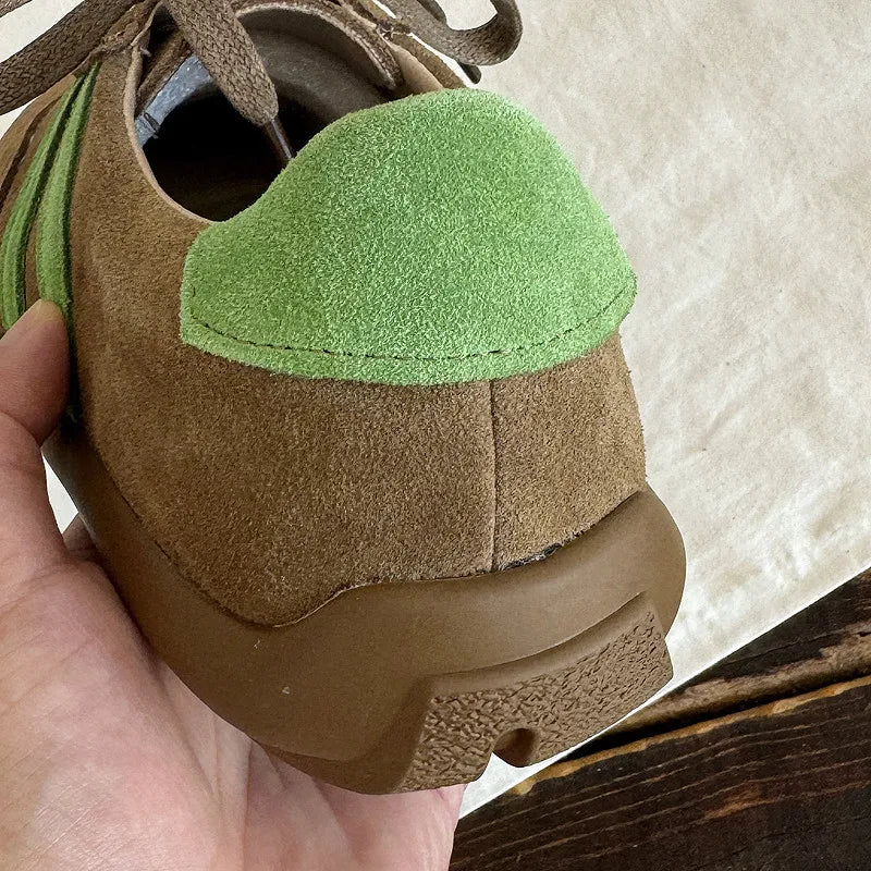 CAREAYMNADE Genuine Leather Soft Soled Wide Toe Box