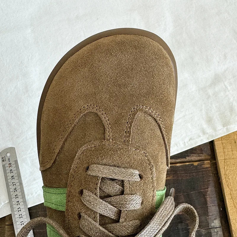 CAREAYMNADE Genuine Leather Soft Soled Wide Toe Box