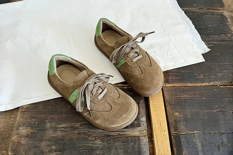 CAREAYMNADE Genuine Leather Soft Soled Wide Toe Box